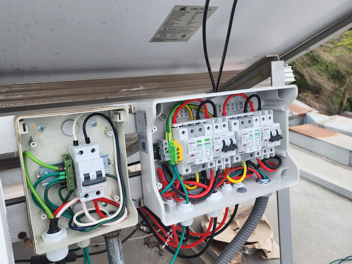 Tablero fotovoltaico con protecciones DC y AC
